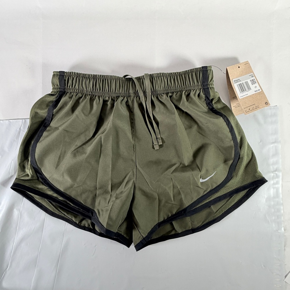 Nike Women's Dri-FIT Tempo Running Shorts Cargo Khaki Green XS CU8890-325 NWT